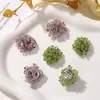 Atmósfera de Campo Verde Estilo Bosque de Principios de Primavera Cristales Perlas Hortensia Aretes DIY Pinzas Laterales Anillos Accesorios Florales para Zapatos