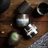 Vasos Isotérmicos Japoneses Transfronterizos Cocina de Sushi Comercial Vajilla de Cerámica Copa de Agua Recta de Pie Alto Retro Venta al por Mayor