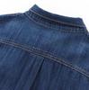2024 outono novo Camisa jeans de manga comprida Europa e Estados Unidos transfronteiriça moda de rua feminina top com decoração de laço atacado
