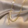 Corrente de pérola de água doce barroca para clavícula em formato de colar irregular Design de nicho de luxo leve para mulheres colar de coração de pêssego verão