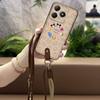 Adecuado para funda de teléfono móvil Oppo, Pulsera con cordón versión Q juvenil, Bolso de hombro Textura de silicona simple para colgar del cuello, Linda diagonal