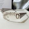 Gafas de Sol Europeas y Americanas de Nueva Moda para Mujer, Sin Montura, Corte al Borde, Personalizadas, Versátiles, para Fotografía Callejera, Vacaciones, Protección Solar, Transfronterizas