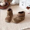 Botas de Invierno para Niños Estilo Coreano con Hebilla Retro Estilo Martin 2026 Otoño Nuevas Suela Suave Versátiles Casuales Unisex Botas de Caña Alta para Niños