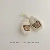 Luvas de Bebê Fofas Estilo Coreano Outono Inverno Bebê Aconchegantes Quentes Fofas Crianças Meninos Meninas Luvas Luvas de Pendurar no Pescoço Tendência