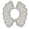 En stock collar de bordado de algodón collar flor agujero hueco perforación flor cuello falso de algodón accesorios de encaje