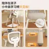 Silla de aprendizaje para niños elevable y ajustable, silla de escritura para el hogar para corregir la postura al sentarse, taburete con respaldo, silla de escritorio para estudiantes de primaria
