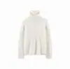 26 Suéter Juvenil Estilo Coreano Nuevo Otoño/Invierno Cuello Alto Holgado Capa Base Básica Suéter de Lana Relajado Puyuan