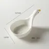Prato de molho de cerâmica bonito Prato de salada Talheres brancos Prato de desenho animado doméstico Prato criativo infantil Prato de lanche