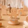 Manija de Armario para Habitación Infantil Tronco de Madera Maciza Lindas Estrellas de Dibujos Animados Luna Nubes Cajón Armario Manija de Puerta de Armario