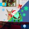 Pegatinas de Pared de Reno de Papá Noel que Brillan en la Oscuridad para Sala de Estar y Dormitorio, Pegatinas Decorativas de Pared de Fondo para Ambiente Festivo, Pegatinas de Pared Autoadhesivas