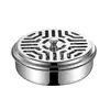 Suporte de Espiral de Mosquito para Uso Doméstico no Verão, Bandeja Portátil à Prova de Fogo e Anti-Queimadura para Espiral de Mosquito ao Ar Livre com Tampa, Suporte Grande para Espiral de Mosquito
