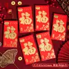 Envelopes Vermelhos Ano do Cavalo, Sacos de Dinheiro da Sorte para o Ano Novo Chinês, Envelopes Vermelhos Universais de Mil Yuan, Pacotes Vermelhos de Ano Novo para Boa Sorte e Prosperidade