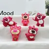 Chaveiro Boneca Pingente Urso Morango Acessórios para Chaveiro de Urso Morango com Buraco para Sapato