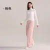 Calça de Maternidade Outono Inverno Calças Quentes Coral Fleece Forrado com Fleece Tamanho Plus Calça de Dormir Quente Não Apertam a Barriga Calça Casual de Maternidade
