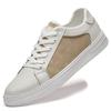 Zapatos de cuero genuino con costuras de moda para hombre, talla pequeña 37, zapatos casuales de piel de vaca transpirables, talla grande 45, zapatos de cuero cosido versátiles, talla 46