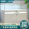 Mostrador de teléfono móvil productos de vidrio personalizados fabricante vitrina comercial gabinete de pared de madera gabinete de hierro con pintura horneada partición de rincón de joyería