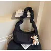 Bolsa Casual Grande para Dumplings Transfronteiriça para Mulheres, Novo Estilo Coreano 2026 Bolsa Transversal Dobrada para o Dia a Dia, Bolsa de Ombro Fashion