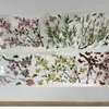 Cinta con Estampado Dorado, Letras de Hoja de Arce con Temática de Garrote Estilo Antiguo, Material Fluido con Temática de Chica, Paquete de Pegatinas para Estudiantes