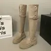 Botas Chelsea de Couro Grossas Estilo Britânico para Mulheres, Novidade Outono e Inverno 2025, Versátil Retrô, Bico Largo, Estilo Birkenstock, Botas Curtas para Pessoas Baixinhas