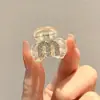 Pinza para el Cabello de Calavera Alta Estilo Retro Maillard Pinza de Garra Pequeña Francesa 2026 Nuevo Pinza Lateral de Felpa Accesorios para el Cabello de Mujer