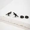 Yiwu Joias Aço Inoxidável Vazado Personalizado Fofo Animal de Estimação Cachorro Gato Dinossauro Brincos Femininos Acessórios Versáteis em Estoque