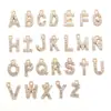 Accesorios de Joyería de Aleación DIY 26 Colgantes de Letra P Vertical de Diamante Inglés Pulsera Collar Colgante Decorativo S130