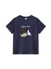 2025 Nuevo Estilo de Verano Diseño de Estampado de Cachorro Lindo de Dibujos Animados Camiseta de Manga Corta para Mujer Casual Versátil Top Camiseta