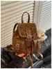 Mochila colorida retrô, nova bolsa de ombro versátil da moda, bolsa estilosa de grande capacidade, bolsa de mão para o dia a dia