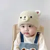 Gorro de Punto Unisex para Niños Gorro de Invierno Pullover Gorro de Moda Otoño Invierno para Niños Gorro Cálido de Lana para Bebé Lindo Osito