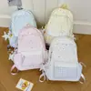 Mochila energética com estampa de explosão estelar sonhadora, colorida e delicada, para meninas do ensino fundamental, estudantes do ensino médio e estudantes do ensino fundamental