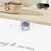 Aretes de Aleación de Titanio Grado Médico F316 con un Toque Exclusivo de Alta Gama, Brillantes Tachuelas para Cartílago de Circonia Corte Medusa, Tachuelas Irregulares para Hélice