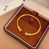 Pulsera de Calabaza Estilo Vintage Chapada en Oro con Diamantes para Mujer, Similar a la de la Tienda de Oro Puzuo