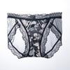 # 793 # Ropa Interior de Mujer Estampada de Seda de Hielo Sexy Encaje Malla Transpirable Algodón Puro Entrepierna Antibacteriana Braguitas Dulces de Niña