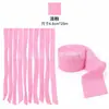 Fitas de Papel Colorido Amassado de 1,8 polegadas para Decoração de Festa Borda de Rolo para Cenário de Fundo de Aniversário de Meninos e Meninas