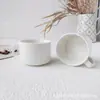 Caneca de Cerâmica Personalizada com Logo para Café Espresso Estilo Italiano Pequena 90ml para Casa Escritório Presente