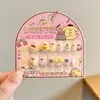 Novas Peças de Nail Art Sanrio para Crianças Elfo da Chuva Kuromi Unhas Usáveis para Meninas Adesivos de Unha Autoadesivos para Meninas de 5 a 12 Anos