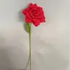 Hecho a Mano Terminado Tejido Lana Puntiagudo Rosa Crochet Flor Inmortal Decoración del Hogar Rosa de Crochet Ramo Artificial