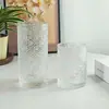 Estilo Ins Copo de Vidro Listrado Simples Copo de Café Americano Copo para Latte Suco Bebida Fria Copo para Leite Café da Manhã
