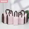 Fabricante de sacos isolantes de folha de alumínio e tecido não tecido, sacos laminados personalizados para embalagem de milk tea para levar, sacolas de transporte para bolos para catering atacado