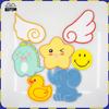 Parches de tela bordados pato B cara sonriente estrellas animal redondo alas de ángel lindo sello bordado parche de dibujos animados japoneses bordado