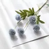 Nova Flor Artificial Dente-de-Leão Outonal de 5 Cabeças Hortênsia Casamento Crisântemo Bola Pequena Flor de Seda Enfeites Decorativos