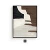 Pintura decorativa abstracta de estilo moderno y sencillo para sala de estar, mural artístico en blanco y negro y gris, para entrada, pasillo y pared.