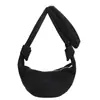 Bolso de Cuerno de Gamuza Estilo Retro Perezoso para Mujer Tendencia Otoño 2025 Bolso de Media Luna Versátil de Moda Bolso de Hombro Único Bolso Cruzado