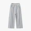 Outono Novo Calça de Moletom Infantil Macia Aderente Amiga da Pele Perna Larga Tubo Reto Faixa Lateral Colorida Brilhante Solta Roupa Infantil Calça Longa Esportiva