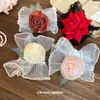 Pulsera de Encaje de Malla con Flor de Rosa para Muñeca de Mujer Exquisita Simple Elegante Moda Elegante Pulsera de Gama Alta