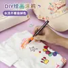 Set de Bolígrafos de Tela Pintados para Ropa de Niños, Bolígrafos para Graffiti, Marcadores Creativos DIY, Bolígrafos de Pintura Impermeables y que No se Desvanecen