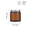 Frasco Redondo de Vidrio de 250ml para Pepinillos con Tapa, Frasco Sellado para Mermelada, Tapa de Aluminio, Vaso para Velas, Frasco para Miel, Frasco Sellado de Boca Ancha
