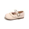 Sapatos de Princesa com Pérolas para Meninas, Sapatilhas de Solado Baixo, Novidade Outono 2026 Estilo Coreano Mocassins de Solado Macio para Crianças Pequenas