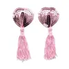 Pegatina de silicona para el pecho con borlas sexuales. Pegatina de silicona para el pecho. Accesorios de ropa interior sexual. Pegatina para el pecho. Una pieza para el cabello.