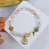 Cristal de Fresa para el Cabello Cristal para el Cabello Pulsera de Mariquita Pequeña Pulsera de Cristal Amarillo de la Suerte para el Cabello Pulsera de Regalo para Mujer Regalo de Cumpleaños para Novia